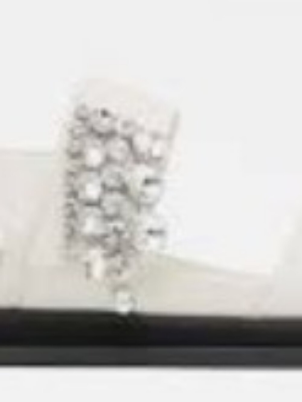 Jimmy Choo White Jeweled Double-Strap Sandals - Picture 5 of 8